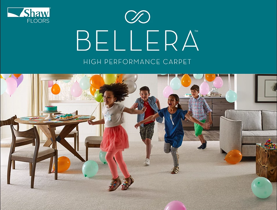 Bellera Carpet promo image of kids birthday party from Floors Of Wilmington in the Wilmington, NC area